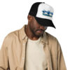 Red White and Blue Yoked AF Foam trucker hat - Image 3